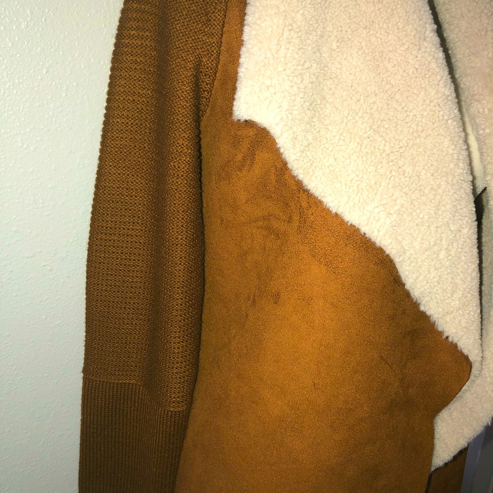 Madison & Lola Faux Suede and Knit Sweater Jacket. Size S. - Picture 4 of 8
